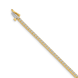 14k AAA Diamond Tennis Bracelet