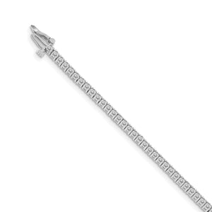 14k White Gold A Diamond Bracelet