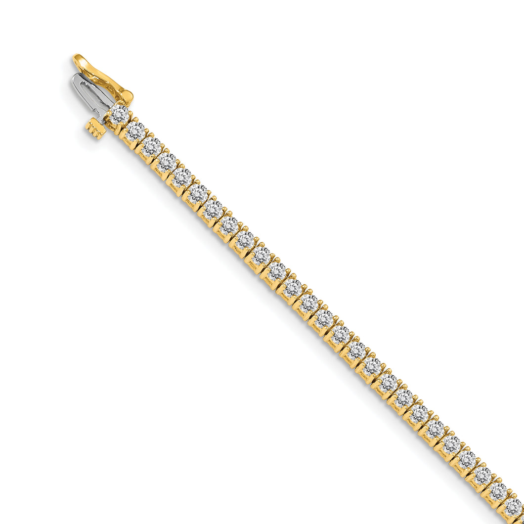 14k AA Diamond Tennis Bracelet