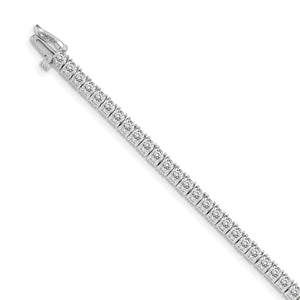 14k White Gold AA Diamond Tennis Bracelet