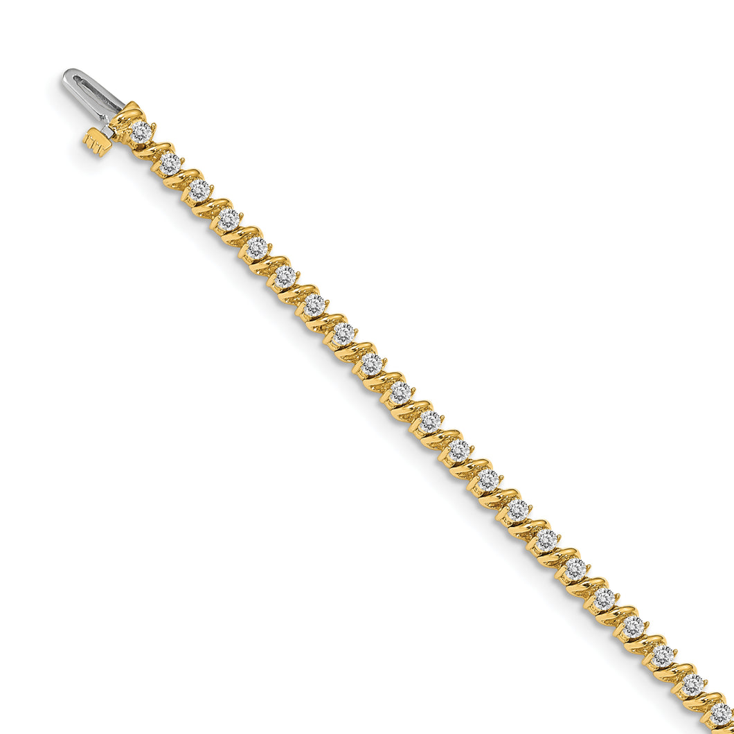 14k A Diamond Tennis Bracelet
