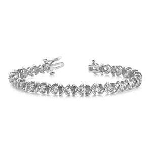 14k White Gold VS Diamond tennis bracelet
