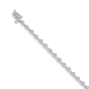 14k White Gold AA Diamond tennis bracelet