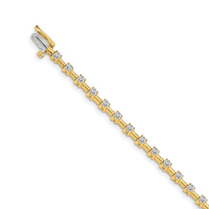 14k AA Diamond Tennis Bracelet