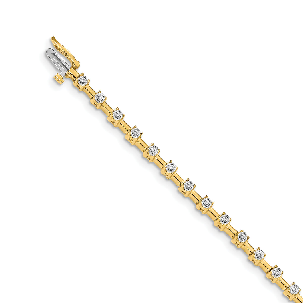 14k AA Diamond Tennis Bracelet