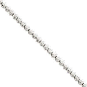 14k White Gold AA Diamond tennis bracelet