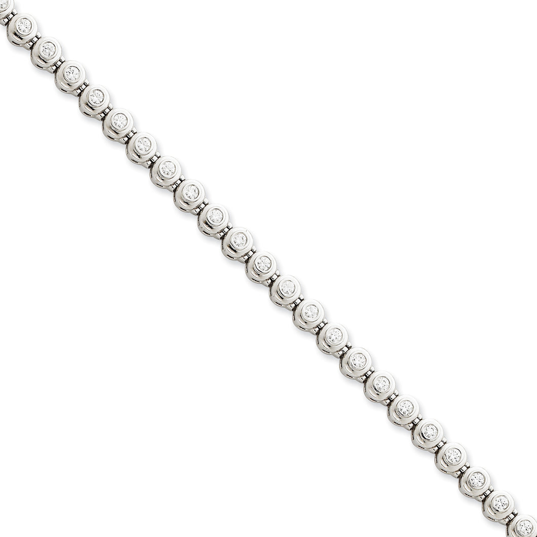14k White Gold VS Diamond tennis bracelet
