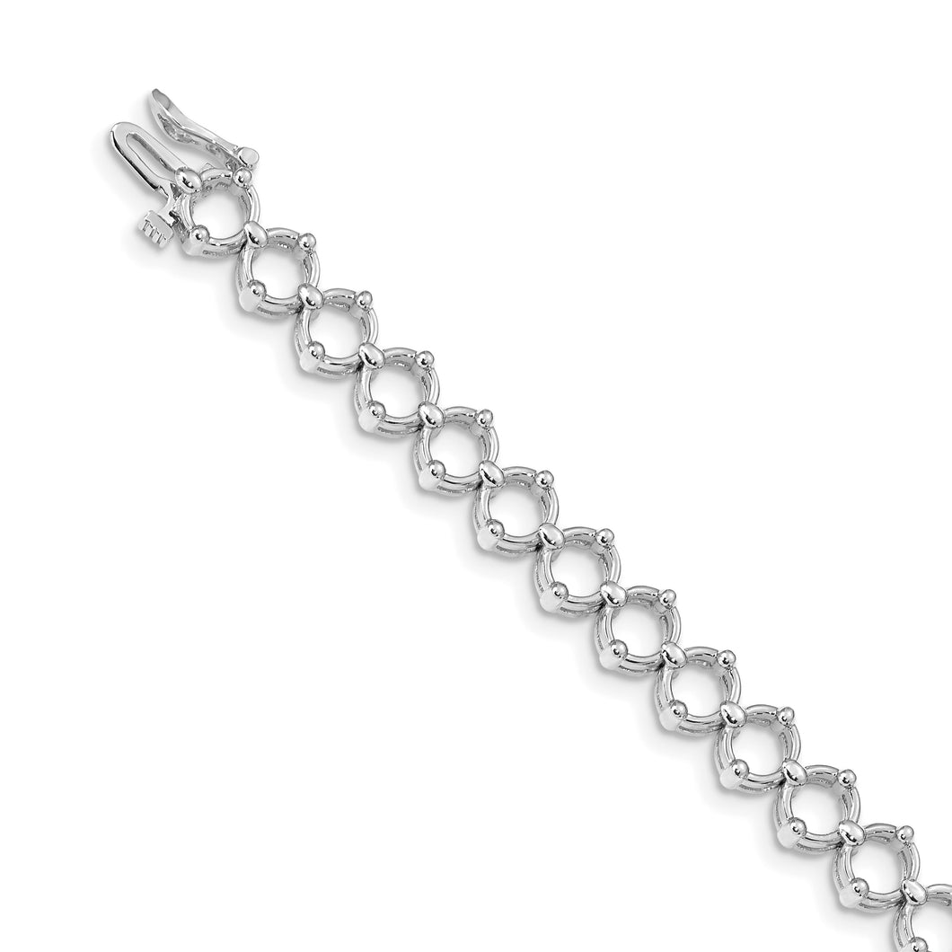 14k White Gold Holds up to 26 2.5mm Stones Add-A-Diamond Tennis Bracelet Mo