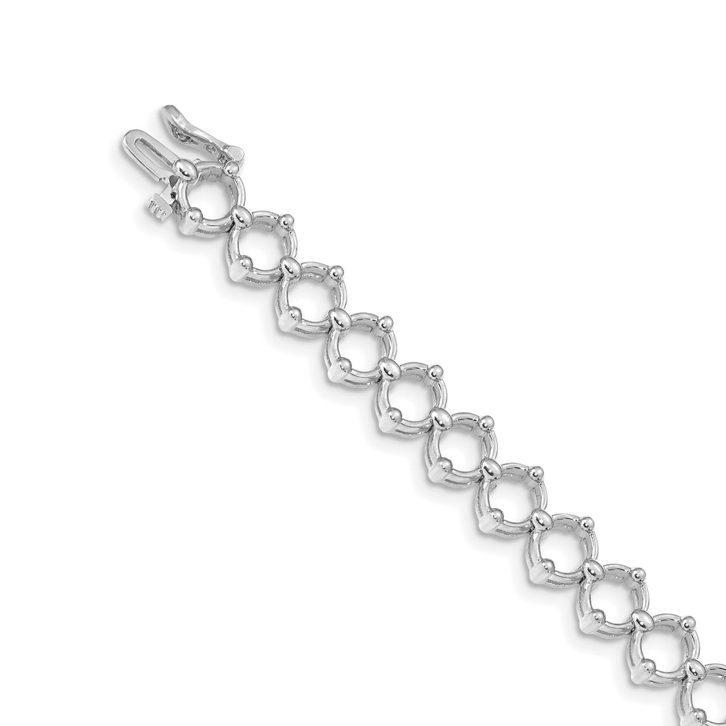 14k White Gold Holds up to 23 3mm Stones Add-A-Diamond Tennis Bracelet Moun