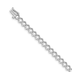 14k WG Holds 34 up to 2.25mm Stones Add-A-Diamond Tennis Bracelet