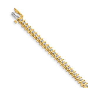 14k A Diamond Tennis Bracelet