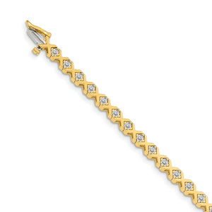 14k A Diamond Tennis Bracelet