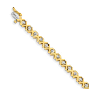 14k A Diamond Tennis Bracelet