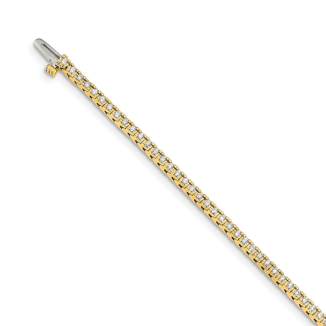 14k AA Diamond Tennis Bracelet