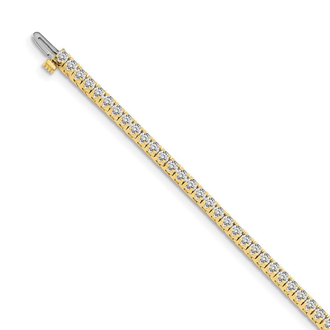 14k AA Diamond Tennis Bracelet