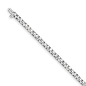 14k White Gold A Diamond Tennis Bracelet