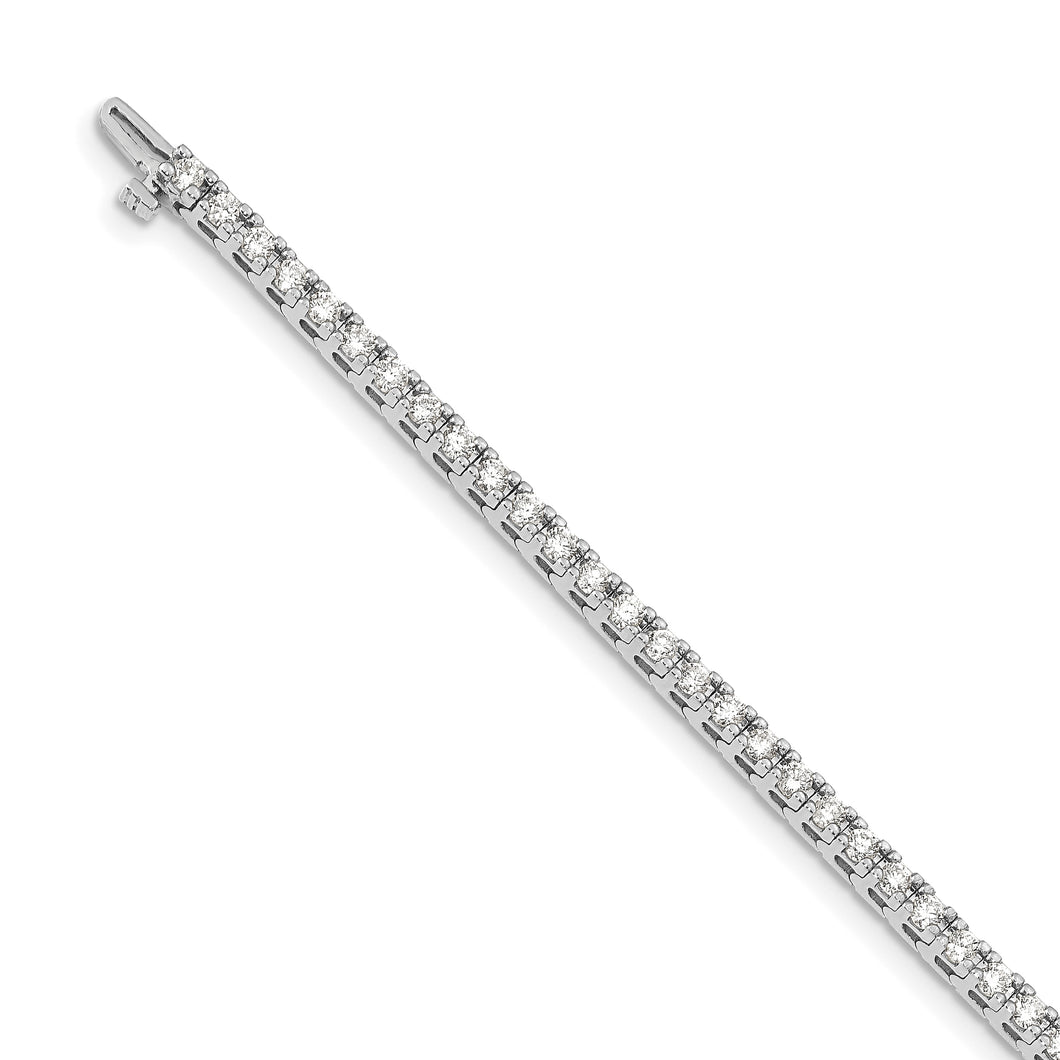 14k White Gold AA Diamond Tennis Bracelet