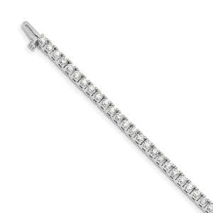 14k White Gold AAA Diamond Tennis Bracelet