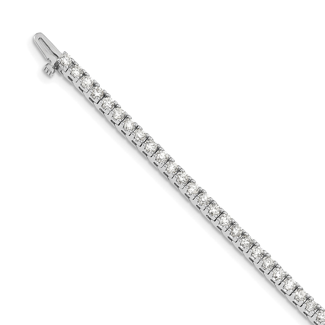 14k White Gold AAA Diamond Tennis Bracelet