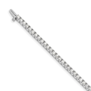 14k White Gold A Diamond Tennis Bracelet
