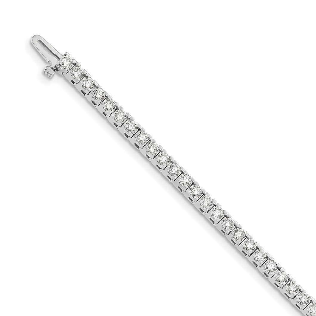 14k White Gold A Diamond Tennis Bracelet