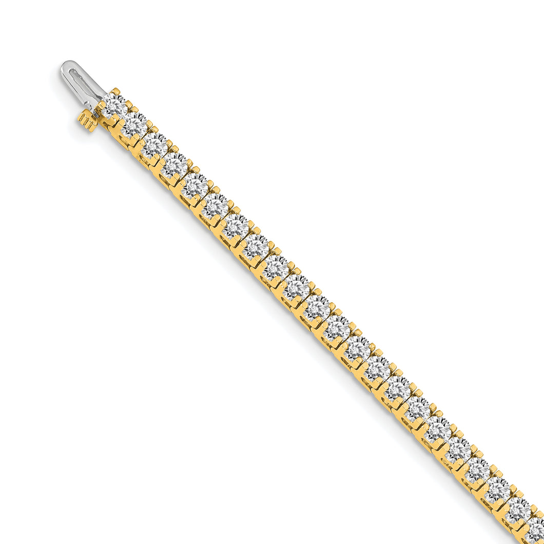 14k A Diamond Tennis Bracelet