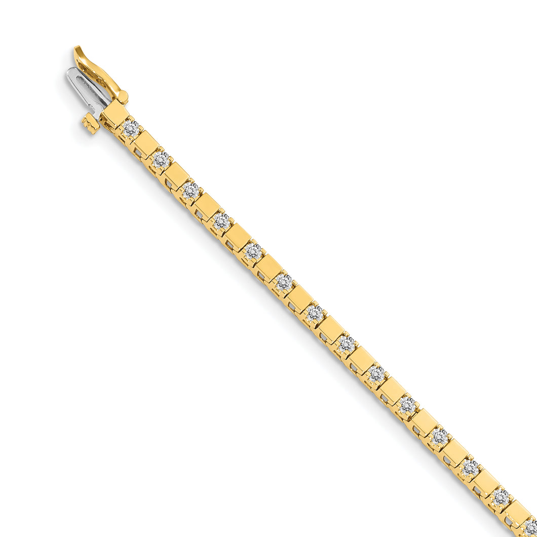 14k AAA Diamond Tennis Bracelet