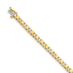 14k A Diamond tennis bracelet