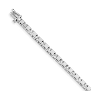 14k White Gold AAA Diamond tennis bracelet