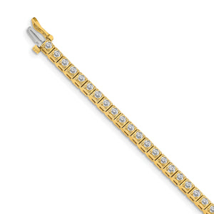 14k A Diamond Tennis Bracelet