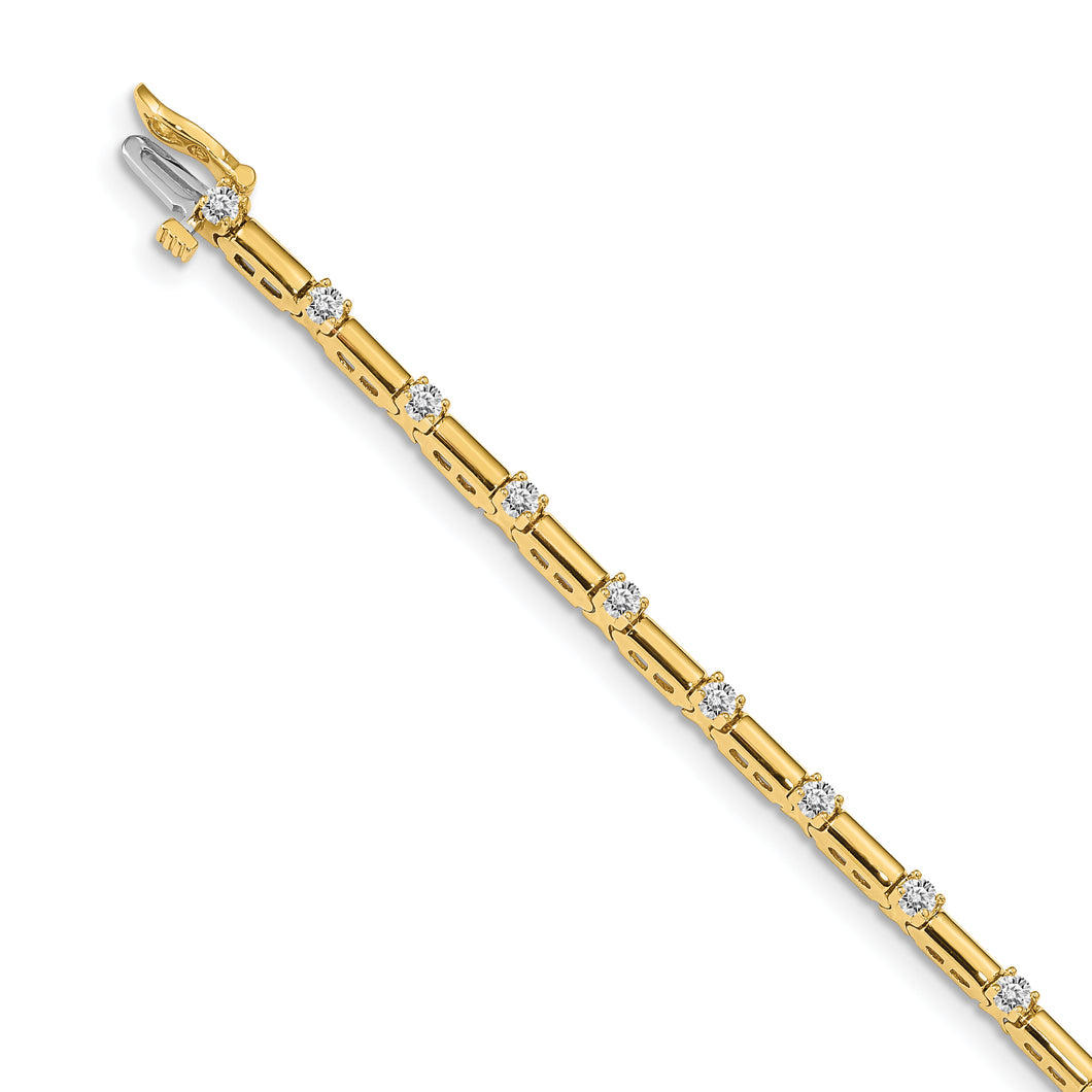 14k A Diamond Tennis Bracelet