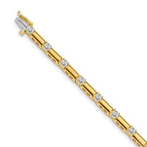 14k AA Diamond Tennis Bracelet