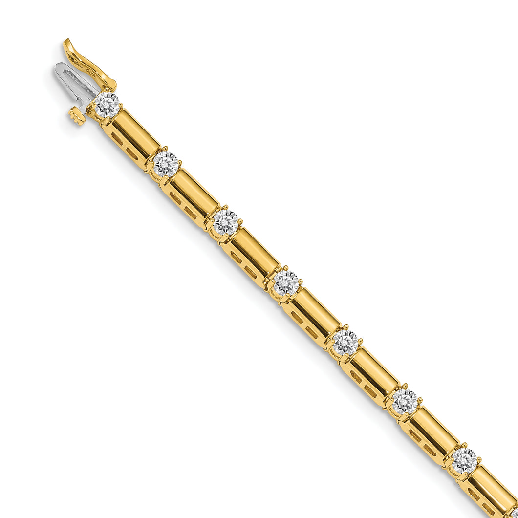 14k AA Diamond Tennis Bracelet