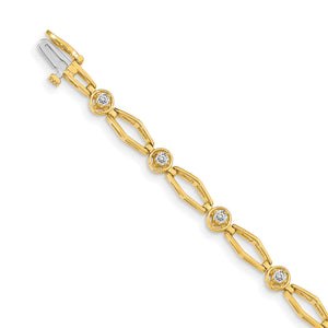 14k VS Diamond Fancy Bracelet