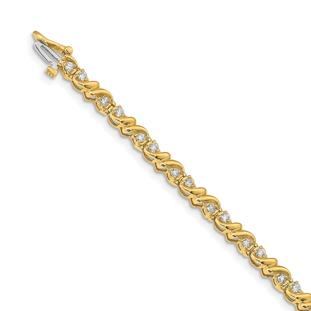 14k A Diamond Tennis Bracelet