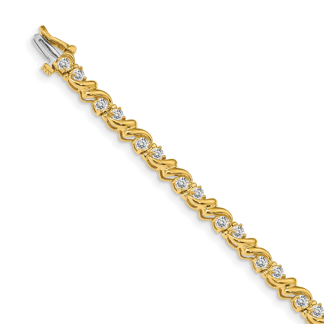14k 2.4mm Diamond Tennis Bracelet Mounting