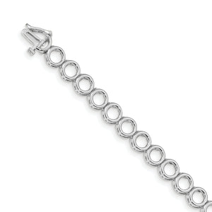 14k WG Holds 24 Stones up to 2.75mm, Add-a-Diamond Tennis Bracelet