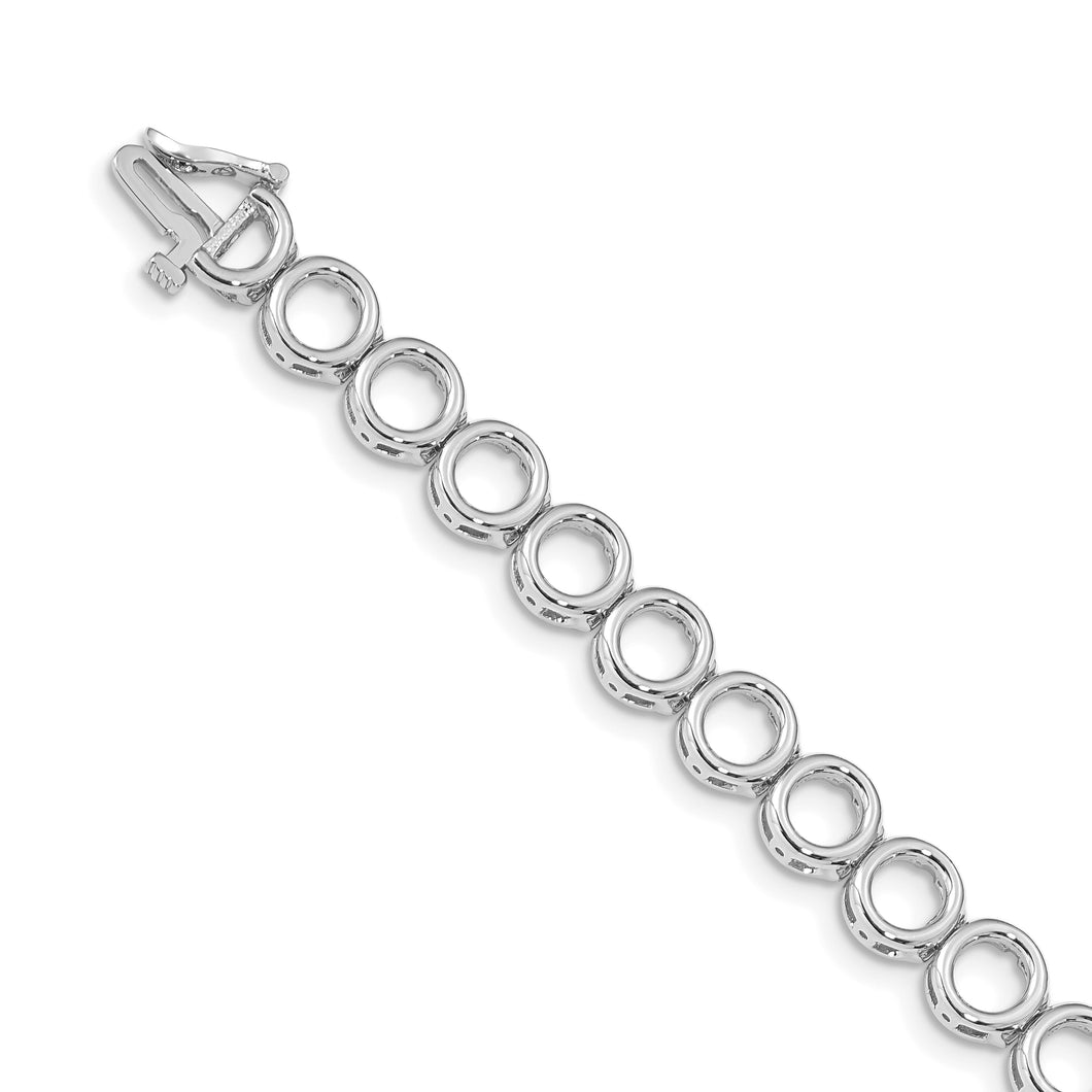 14k WG Holds 21 Stones up to 3.25mm, Add-a-Diamond Tennis Bracelet