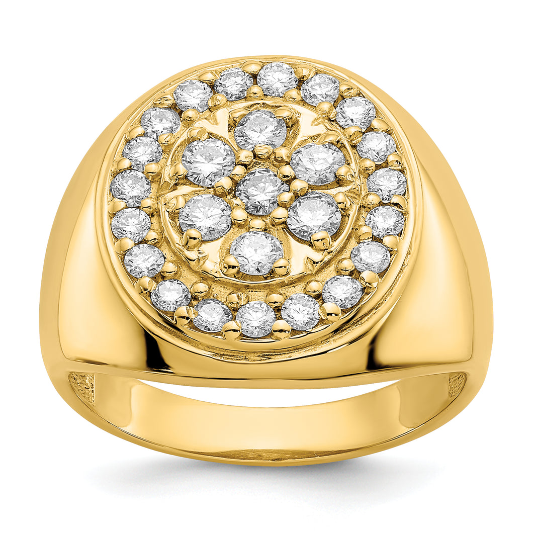 14k AA Diamond men's ring