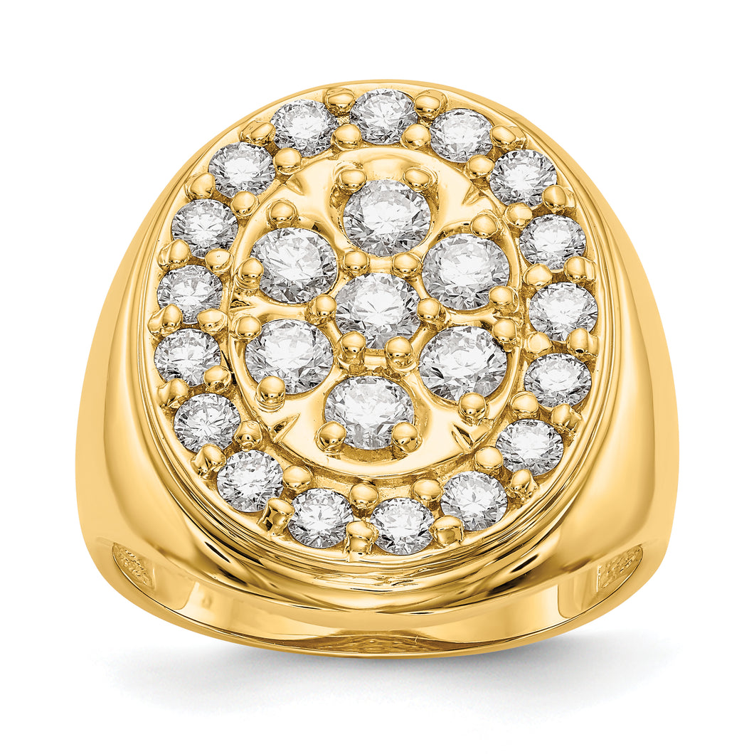 14k AA Diamond men's ring