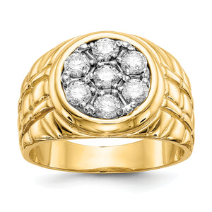 14k AA Diamond men's ring