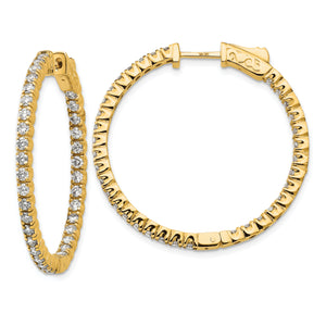 14k Round Hoop w/Safety Clasp Earring Mountings