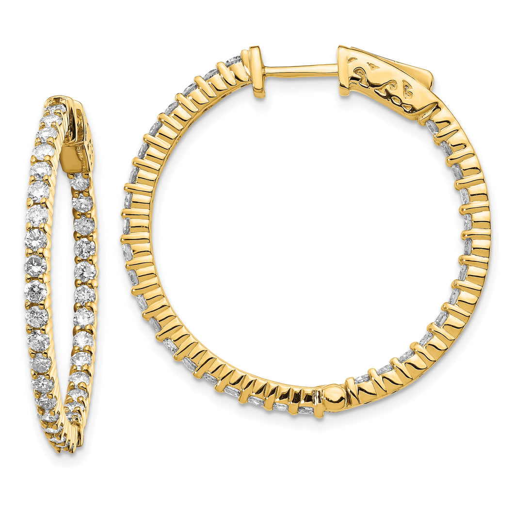 14k Round Hoop w/Safety Clasp Earring Mountings