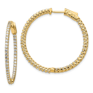 14k Round Hoop w/Safety Clasp Earring Mountings