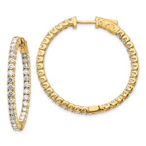 14k Round Hoop w/Safety Clasp Earring Mountings