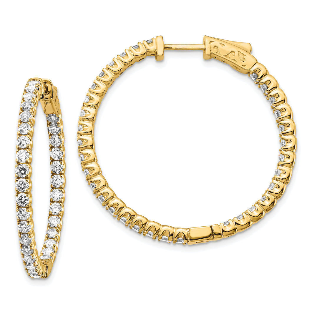 14k Round Hoop w/Safety Clasp Earring Mountings