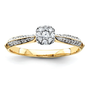 14k Multi-Stone Diamond Engagement Ring