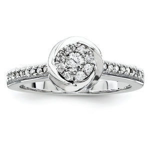 14k White Gold Diamond Engagement Ring