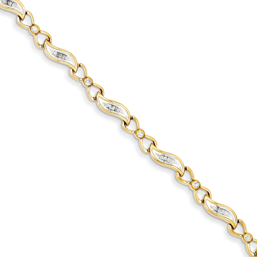 14k Diamond Bracelet