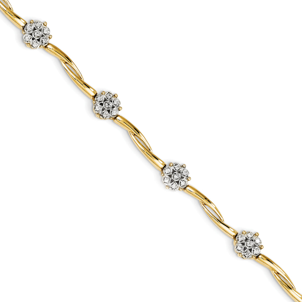 14k Diamond Bracelet